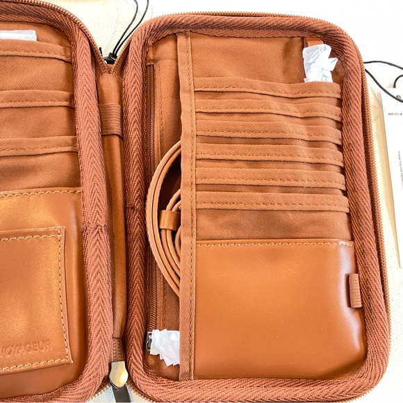 NWT JoePamelia Voyageur Leather Artisan Travel Wallet Crossbody Camel 
MSRP$189. - Picture 10 of 15